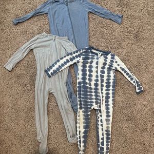 Kyte Baby Double Zipper Pajamas (pjs) Bundle